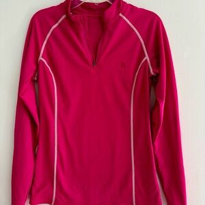 Coolibar Pink Fitted Long Sleeve Tee- Used, normal wear, no flaws/stains